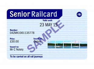 over 60 travel card renewal